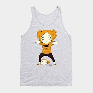 Girl doing yoga with determination Tank Top